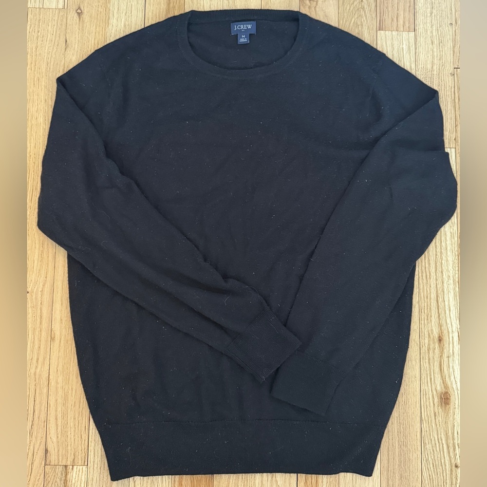 Men’s J. Crew Merino Wool Black Sweater